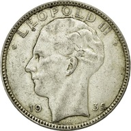 Moneta, Belgia, 20 Francs, 20 Frank, 1935, AU(50-5