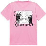 KOSZULKA DZIECIĘCA T-SHIRT DLA DZIECKA MANGA SWEET GIRL 152 PREZENT JAKOŚĆ