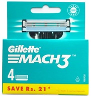 OSTRZA WKŁADY WYMIENNE GILLETTE MACH3 4SZT