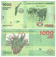 BURUNDI 1000 FRANKÓW - 2015 - P -51 - UNC