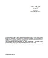 Servisná/predajná príručka Doosan Solar 340LC-V