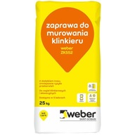 Weber ZK552 zaprawa murarska KLINKIER 25kg szara