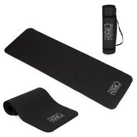 MATERAC PIANKOWY MATA CZARNA ĆWICZEŃ FITNESS YOGA 182X62 + POKROWIEC