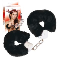 Bad Kitty Handcuffs blcak Pluszowe kajdanki, Czarne BDSM