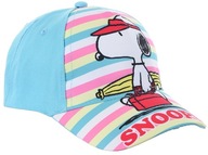 Turkusowa czapka z daszkiem Snoopy 52
