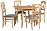 Sada pevných stolov OSLO 1 a 4 stoličky NILO 11 Produkt Poľský farby