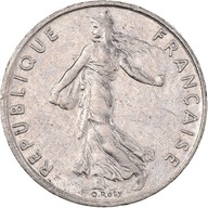 Moneta, Francja, Semeuse, 1/2 Franc, 1997, VF(30-3