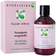 Bioelixire Gęste włosy Szampon wegański Bambus i Algi Morskie 300ml