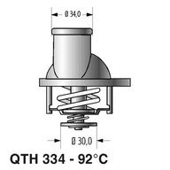 Quinton Hazell QTH334K Termostat, chladiaci prostriedok