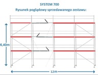 Rusztowanie DUDIX SYSTEM 700 rusztowania 4 ramy w górę