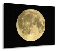 Złoty księżyc w pełni Obraz na płótnie 120x90 cm