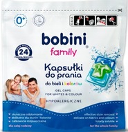 Bobini Family Kapsule Biela a Farba Hypoalergénne na pranie 24 ks