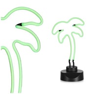 Dekoracyjna zielona neonowa lampa palma TEXAS