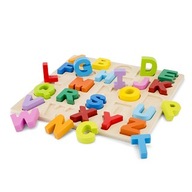 NEW CLASSIC TOYS- DREVENÉ PUZZLE ABECEDA ABC