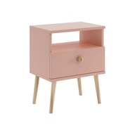 Nočný stolík IKON v škandinávskom štýle / ružový