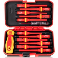 SADA IZOLOVANÝCH ŠROUBOVÁKŮ 1000V VDE/GS 14EL TORX PH PZ PLOCHÝ VZORKOVAČ