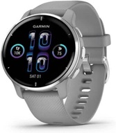 Elegancki SmartWatch Zegarek Sportowy Smartwatch Garmin Venu 2 PLUS Srebrny