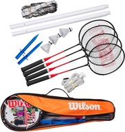 WILSON BEDMINTONOVÝ SET 4 RAKETY MRIEŽKA