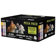 Pet Republic MEGA PACK vlhké krmivo pre mačky 4 príchute vrecúška 40x100g