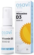 OSAVI VITAMÍN D3 3000 IU 12,5 ML 125 DENNÝCH PORCIÍ DÁTUM EXSPIRÁCIE 4/2024