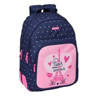 Školský batoh Safta Paris Ružová Tmavomodrá 32 x 42 x 15 cm