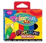 Plastelina 6 Kolorów Kwadratowa Colorino Kids