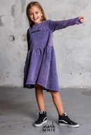 Dievčenské šaty s dlhým rukávom MASHMNIE fialová veľ. 104/110