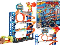 HOT WHEELS MEGA GARÁŽ ÚTOK DRAKA + VOZIDLÁ A PRÍSLUŠENSTVO 9722