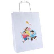 torba papierowa z nadrukiem na dzień dziecka 24x10x32cm do przedszkola