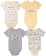 Calvin Klein žltá bodýčka pre dievčatko Olivia 6 - 9 m