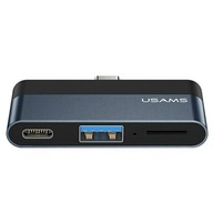 USAMS Adapter HUB USB 3.0 USB-C Micro SD