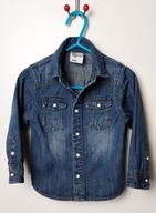 H&M_chłopięca jeansowa koszula na zatrzaski_1.5-2lata 92cm