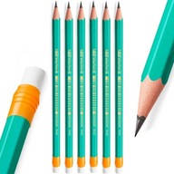 6x Ołówek NIEŁAMLIWY z gumką HB BiC Evolution