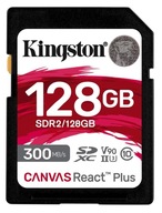 Karta SD KINGSTON REACT PLUS 128GB 300/260MB/s V90