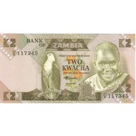 Banknot, Zambia, 2 Kwacha, KM:24b, UNC(65-70)