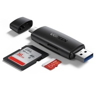 Ugreen Czytnik kart USB 3.0 + USB-C 2w1 Micro SD + SD, OTG do 5 Gbps do 2TB