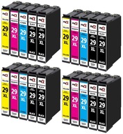 20× Atrament AQMI TUSZE-29XL-T2991-E2991-2991-do-Epson-XL-x20 pre Epson čierna (black), červená (magenta), modrá (cyan), žltá (yellow)