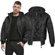 Bunda BRANDIT MA1 s kapucňou Black-Black 5XL