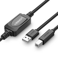 UGREEN Kabel aktywny do drukarki USB 2.0 A-B 15m
