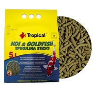 Tropical koi goldfish spirulina sticks 5l/400g - pokarm dla koi oczko wodne