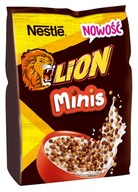 Płatki Śniadaniowe LION Kulki Czekoladowo - Karmelowe do Mleka MINIS 210 g