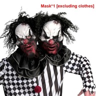 Halloween Horror Clown Costume Adult Kids Costume Scary Dress Up Stage Part