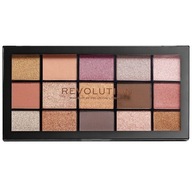 Makeup Revolution Paletka 15 Tieňov Reloaded Fundamental Bronzy Zlato Ružová