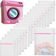 MOSÓZSÁK HÁLÓS MOSÓZSÁK RUHÁK FEHÉRNEMŰ FÜGGÖNY 20 db