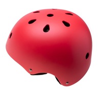 Detská prilba nastaviteľná na bicykel / kolieskové korčule - červená, veľ. M