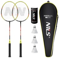 Набір для гри в бадмінтон: 2 ракетки + 3 човники + чохол