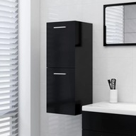 Kúpeľňová skrinka čierna 30x30x80 cm drevotrieska