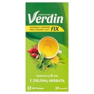 Verdin Fix, kompozycja 6 ziół z zieloną herbatą, 20 saszetek