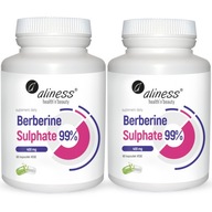 2x Aliness BERBERYNA SIARCZAN 99% 400 mg 60 kaps Odchudzanie Apetyt Glukoza