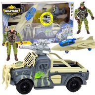 Vojenský set Helikoptéra Vojenské auto Stíhačka Vojsko Vojak Figurky